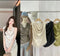 Satin Cowls Neck Sleeveless Shell Decor Tops